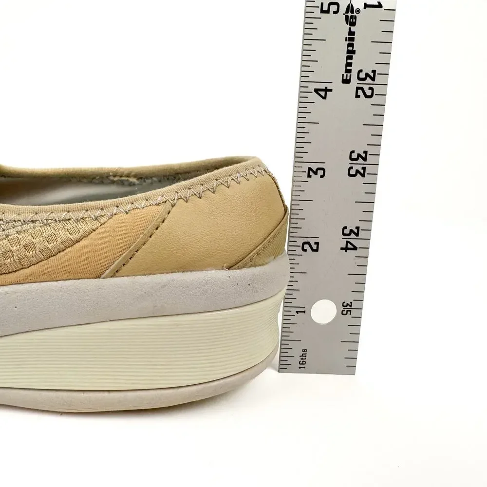 Bzees Nauralizer Tan Lightweight‎ Clog Sneaker 9.5M Comfort Breathable Platform